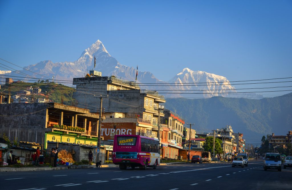 Widok na Himalaje